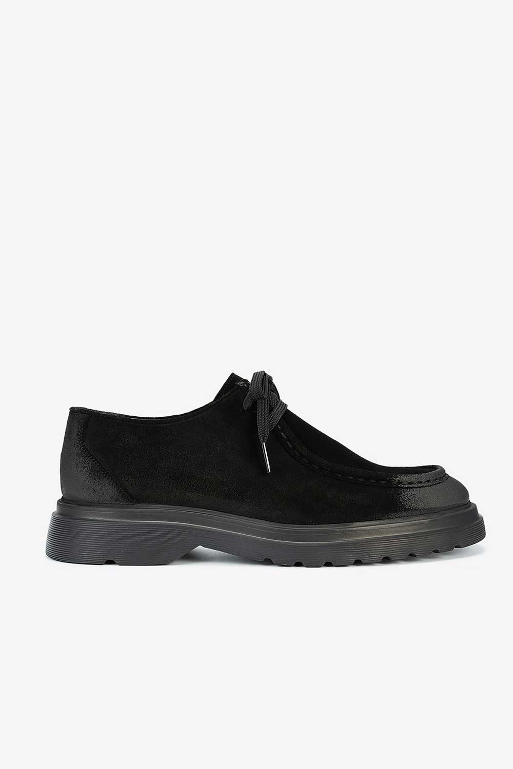 Premium Suede Chunky Derby – Μαύρο