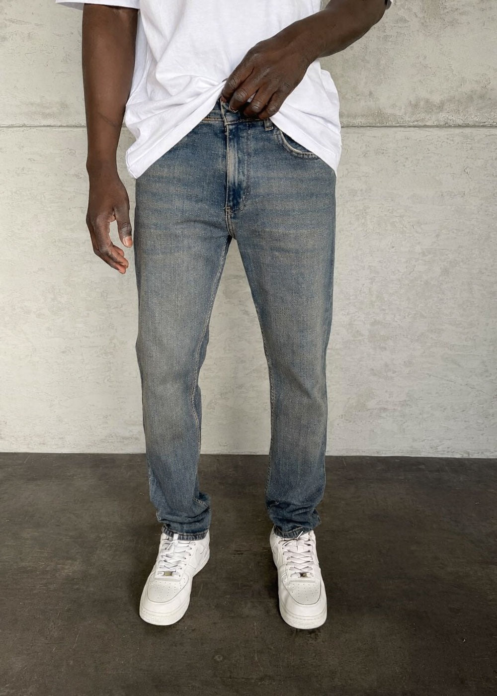 Regular Fit Τζιν  Με Ελαστικότητα – Vintage Γαλάζιο