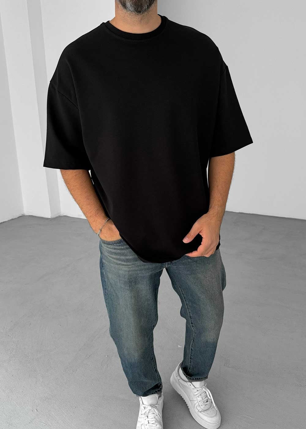 Basic Oversized T-Shirt – Μαύρο