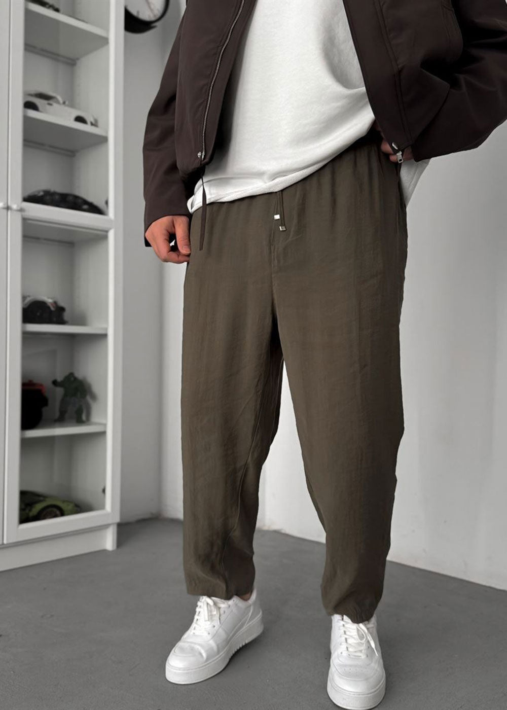 Premium Λεπτό Παντελόνι από Tencel – Χακί
