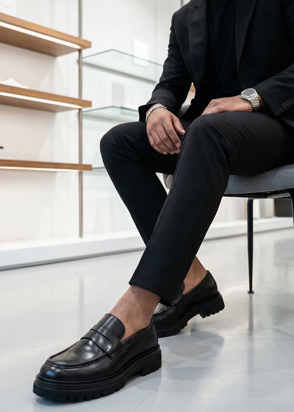 Classic Leather Shoe – Μαύρο