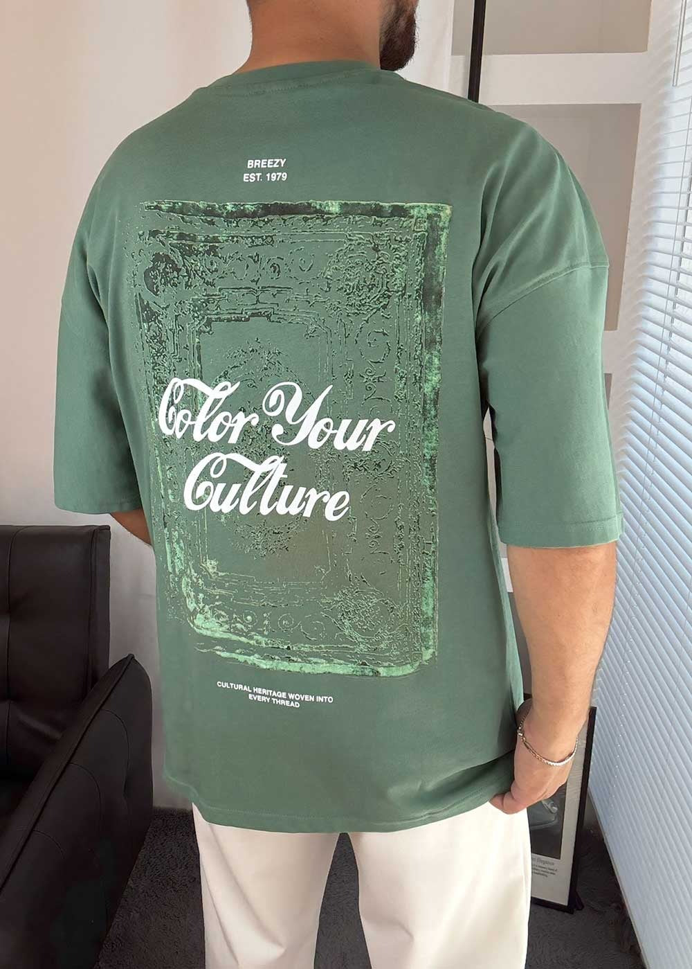 Color Your Culture Oversized T-Shirt – Πράσινο
