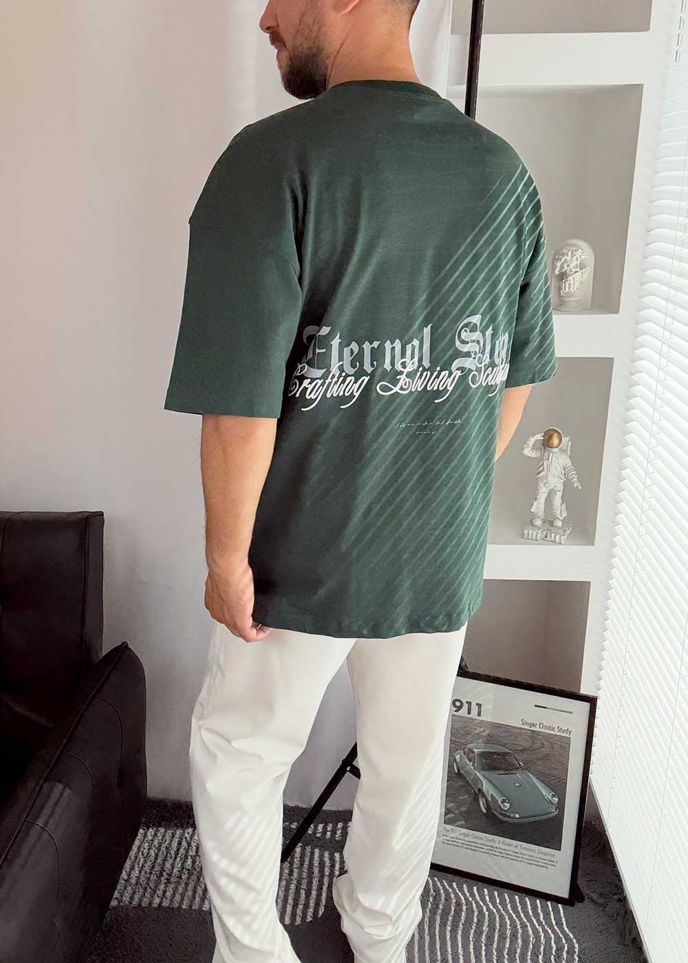 Oversized T-Shirt Eternol Stone – Πράσινο