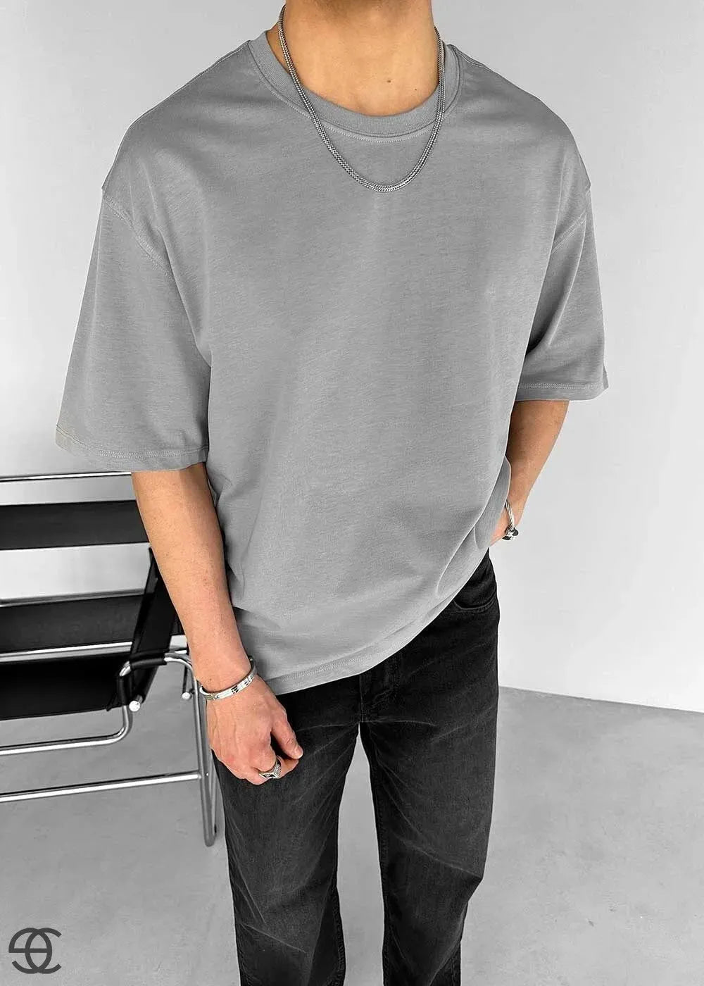 Basic Oversized T-Shirt – Γκρι