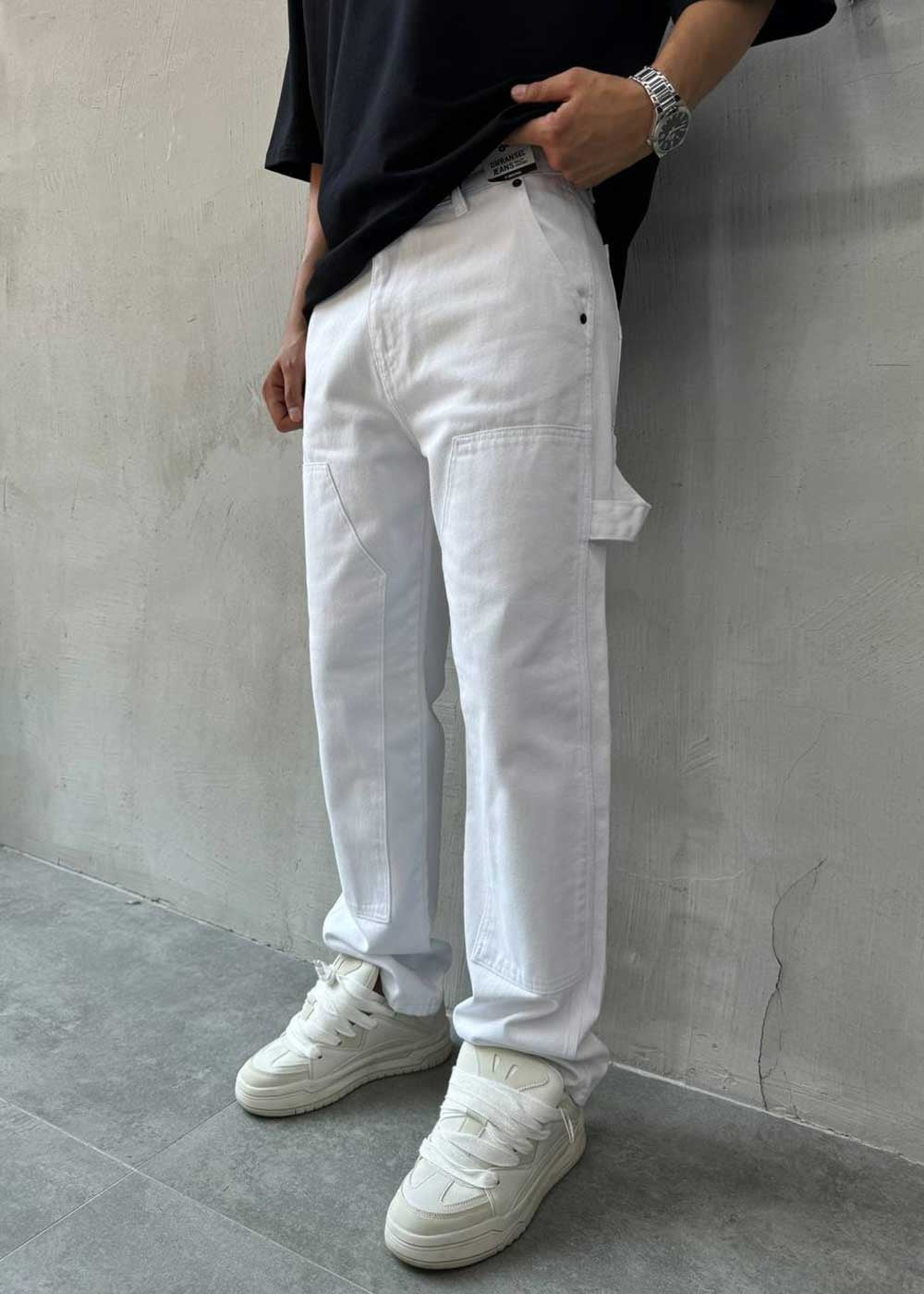 Baggy Τζιν Παντελόνι Urban – Λευκό