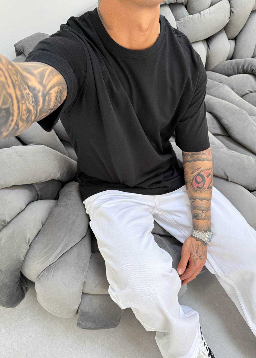 Basic Oversized T-Shirt – Μαύρο