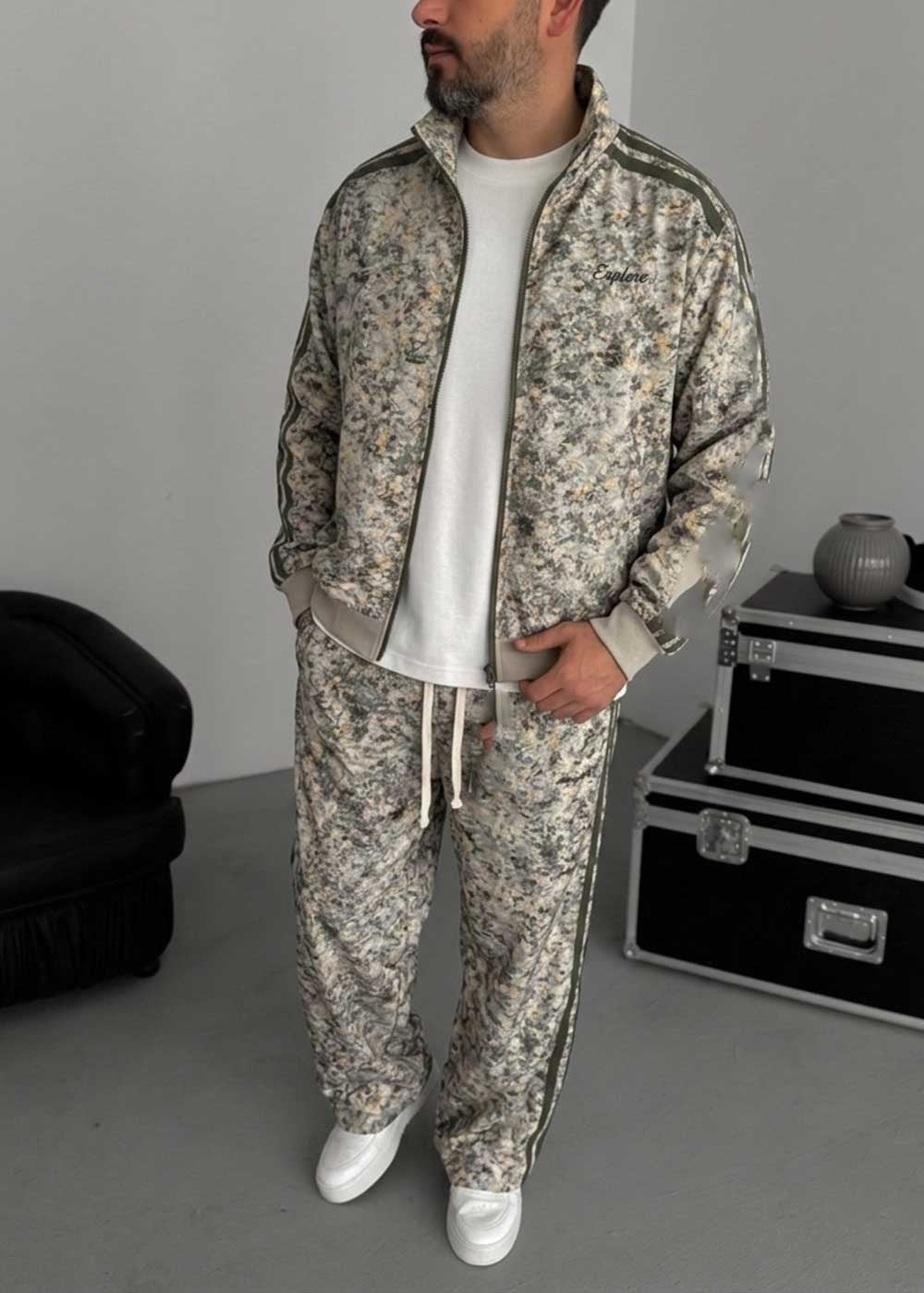 Σετ Φόρμας Urban Camo Digita – Χακί / Γκρι