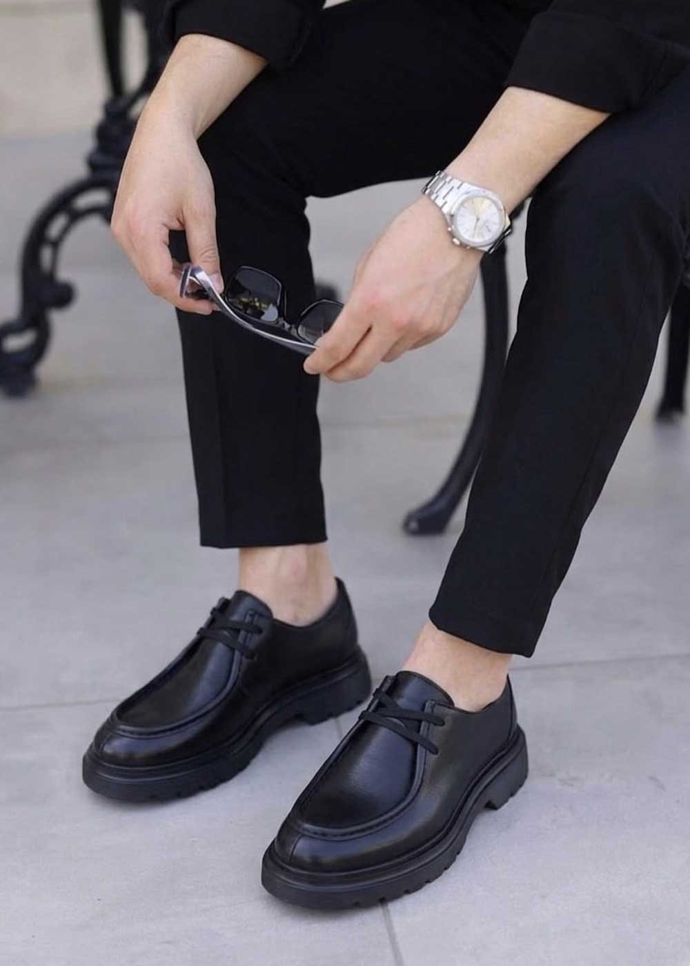 Premium Δερμάτινα Παπούτσια “Urban Black”