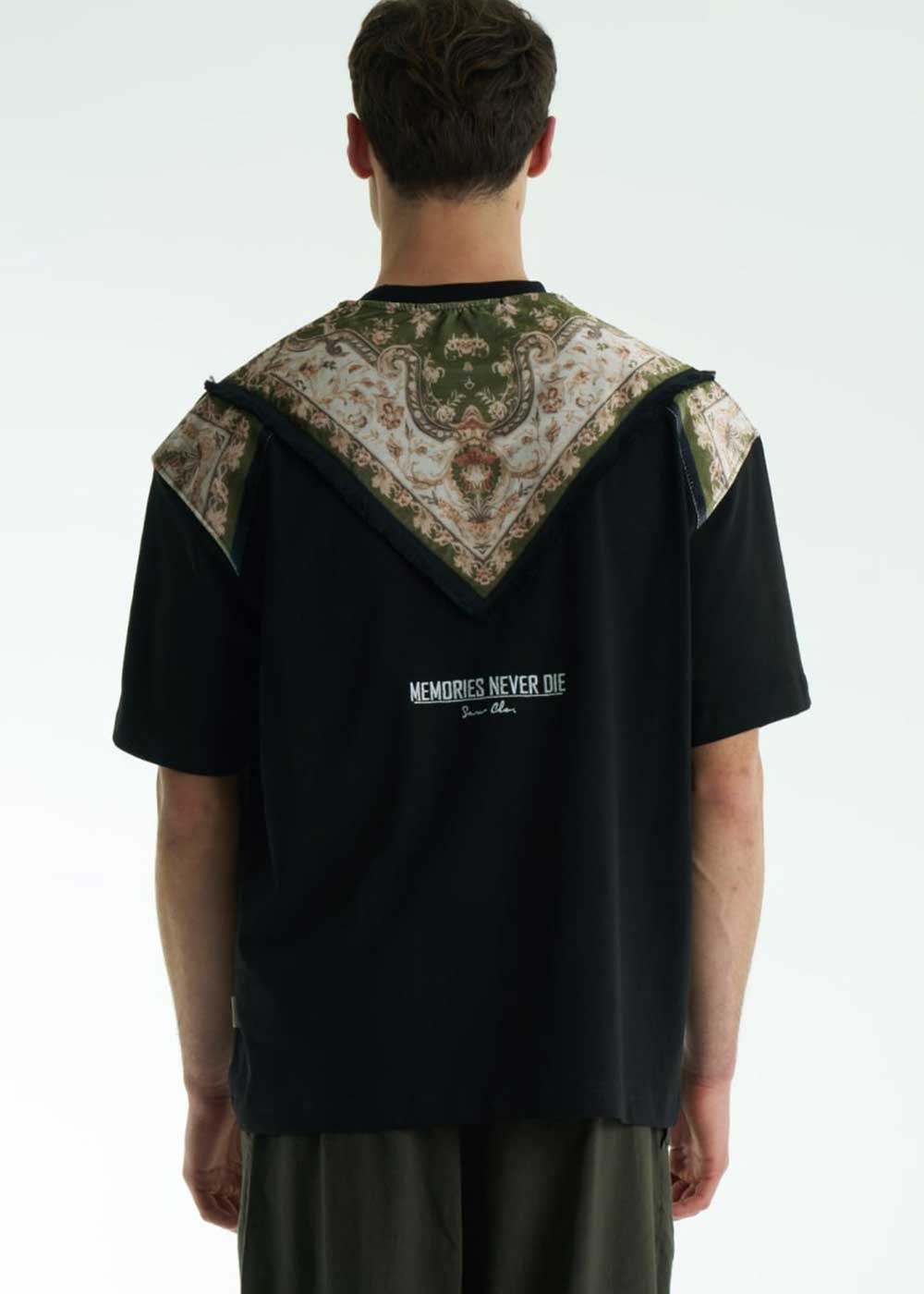 Oversized T-Shirt Scarf Memories – Μαύρο – 4