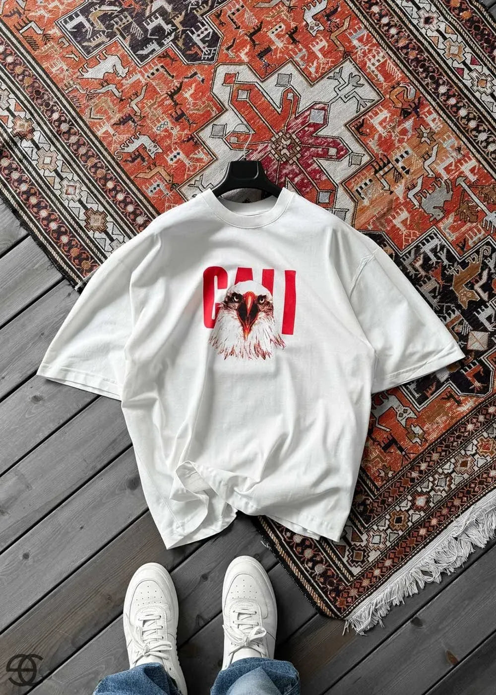 EAGLE Oversized T-Shirt - Λευκό