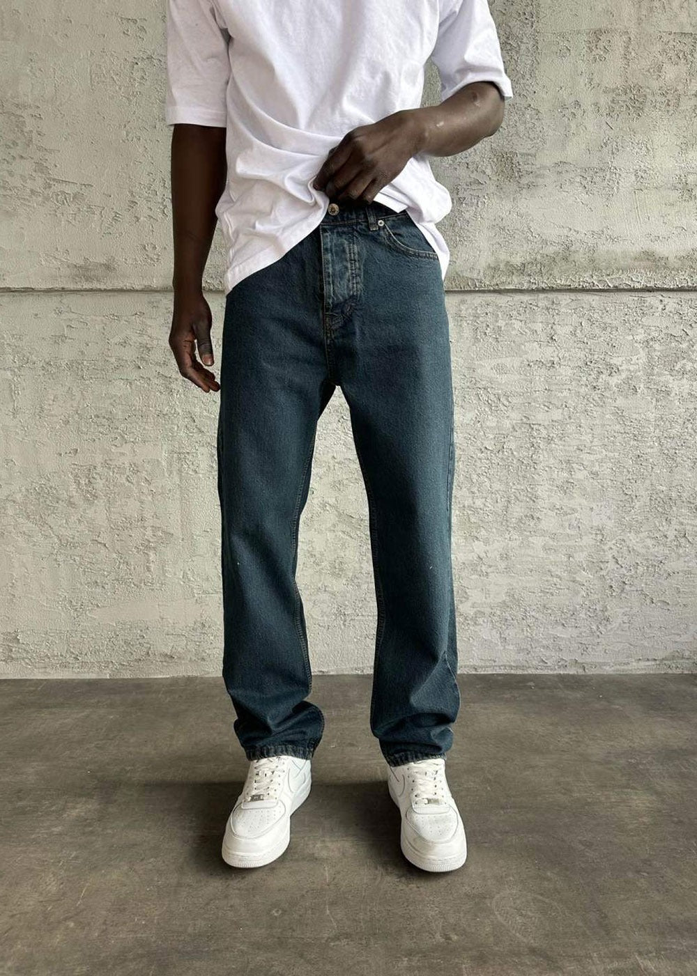 Τζιν Baggy Regular Fit – Σκούρο Μπλε
