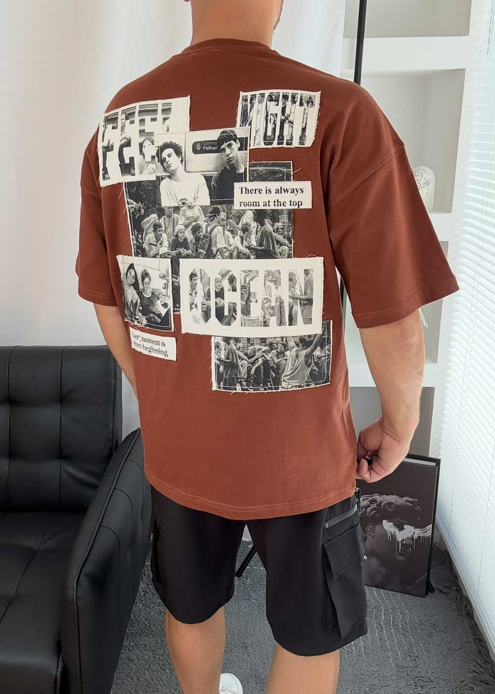 Oversized T-Shirt Ocean – Κεραμιδί