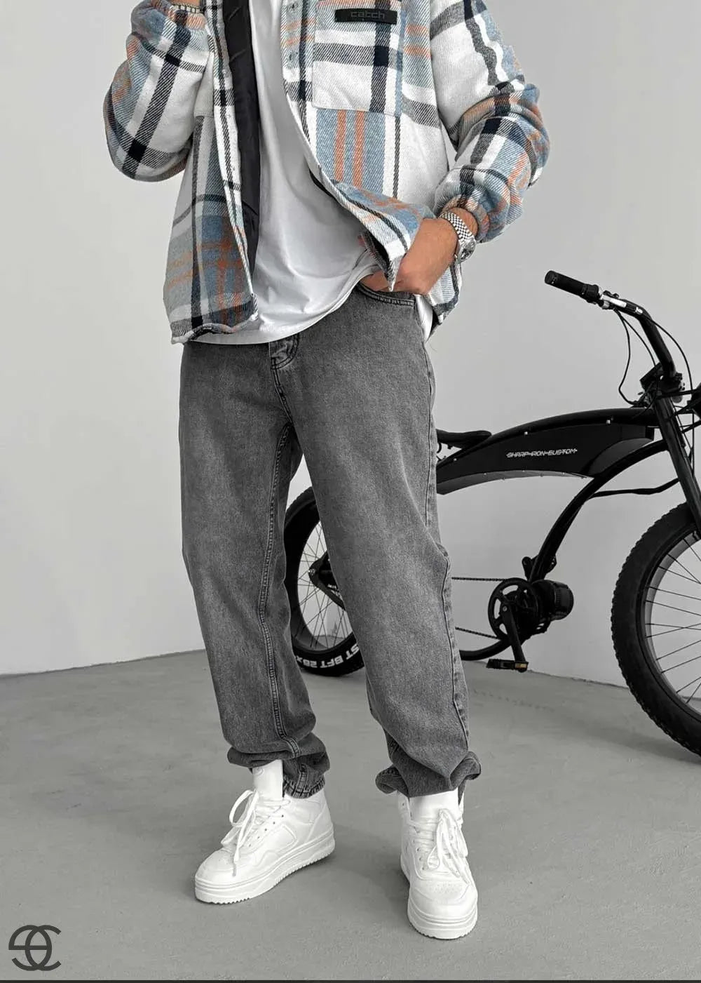 Παντελόνι Baggy Jean- Γκρι – 6