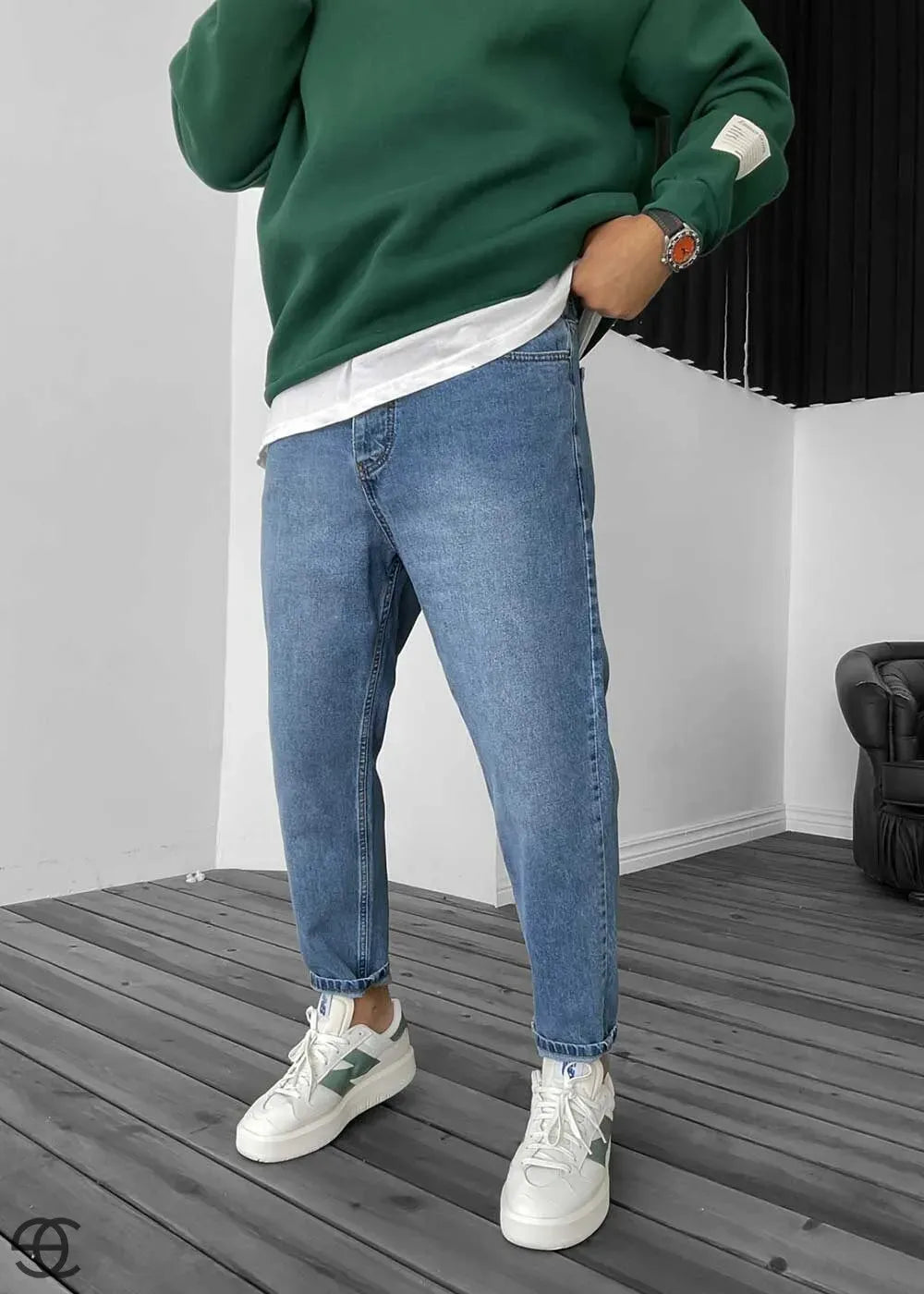 Παντελόνι Τζιν Loose Fit –Ανοιχτό Μπλε