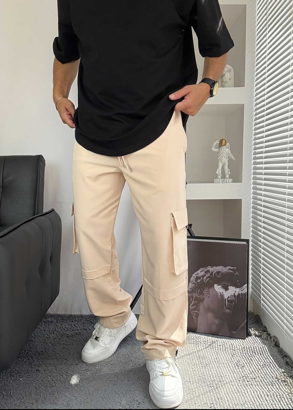 Parachute Cargo Παντελόνι Με Stopper Στο Τελείωμα – Μπεζ
