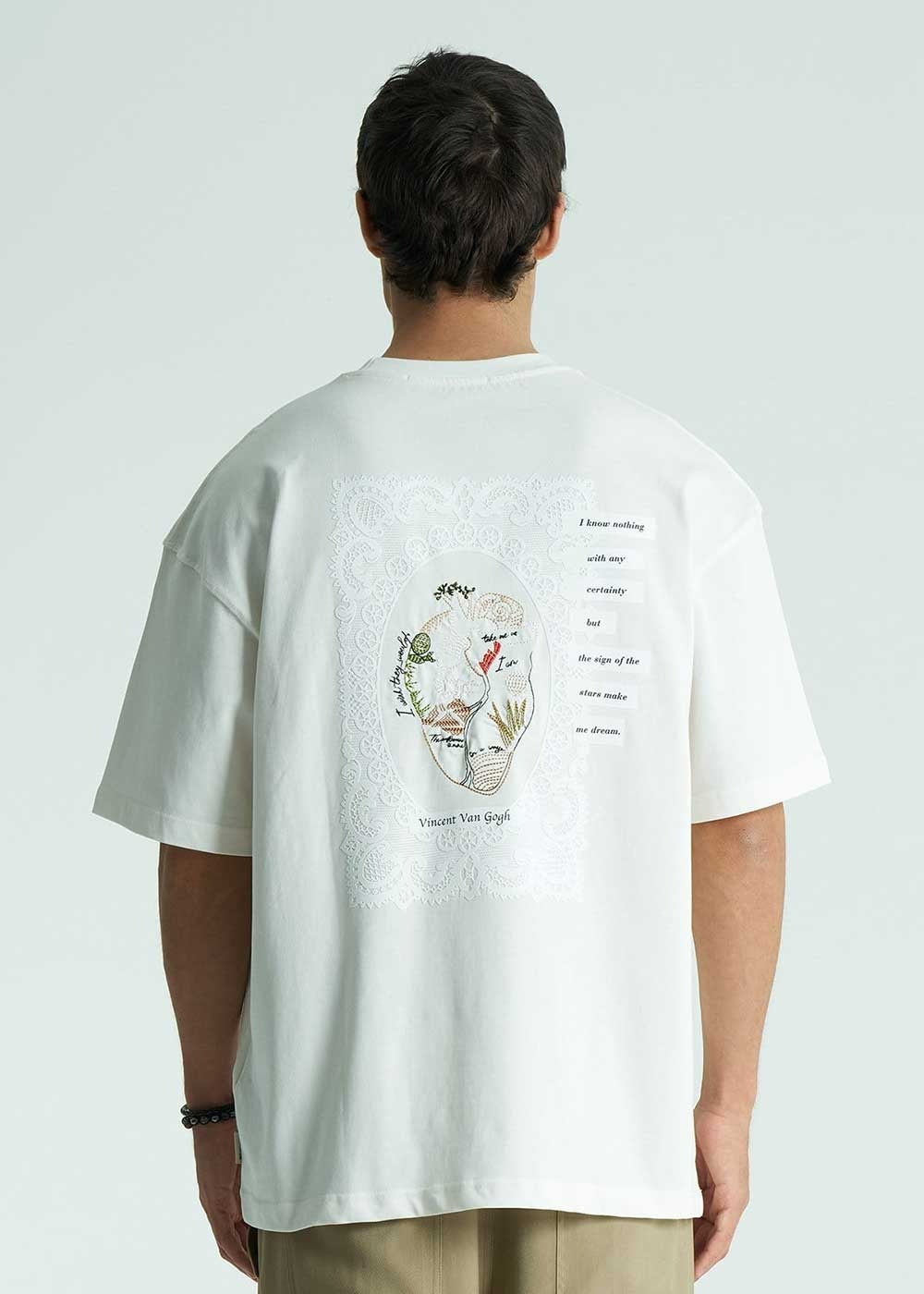 Oversized T-Shirt Heart Atlas – Λευκό