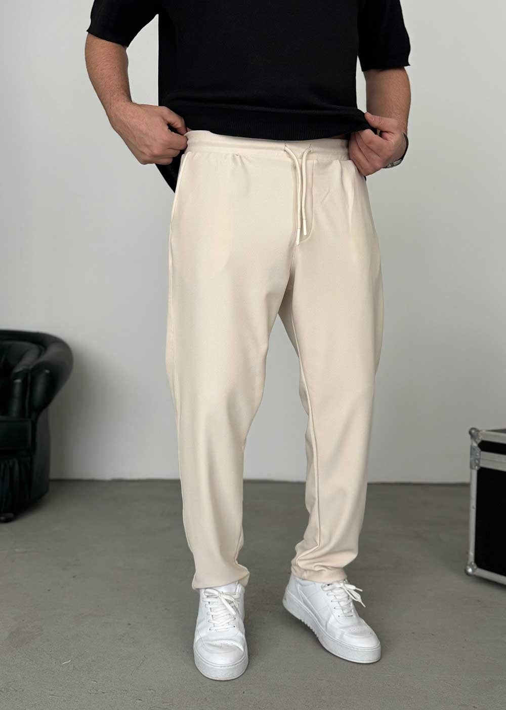 Textured Straight Fit Παντελόνι – Μπεζ 39.90 €