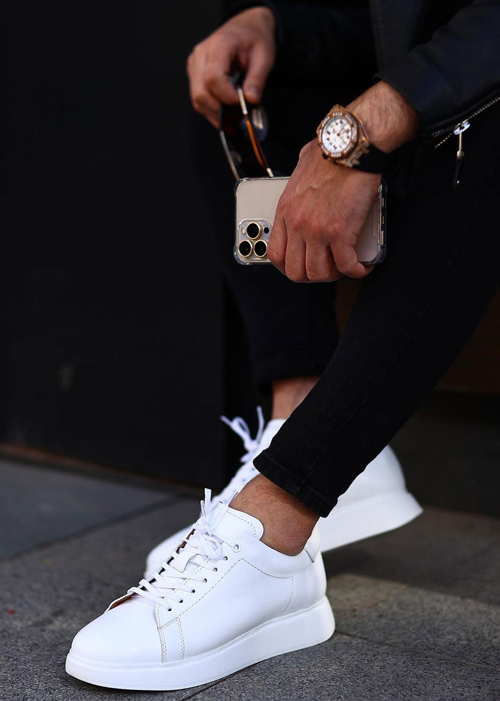 Premium Leather Essential Sneaker – Λευκό – 2