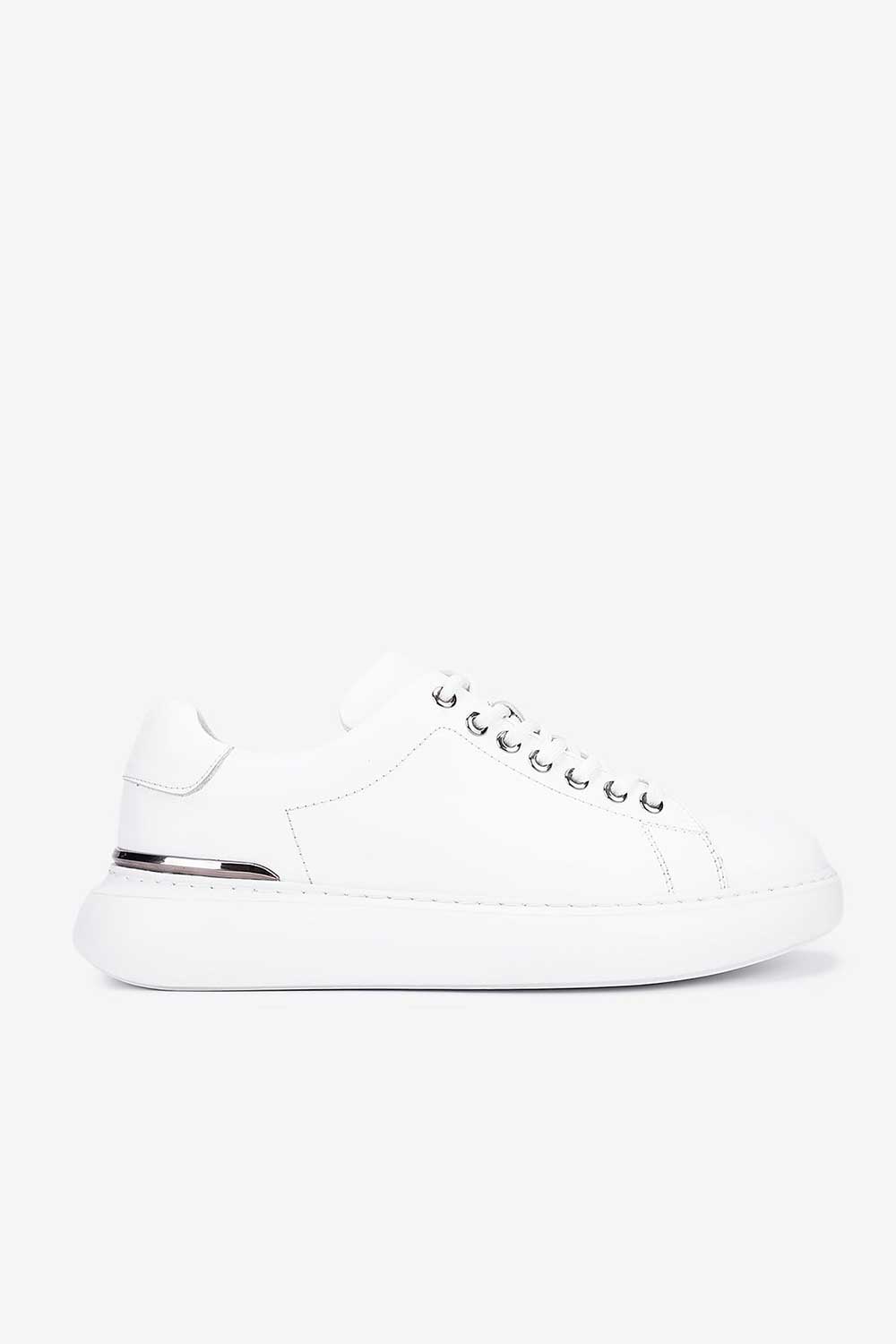 Χειροποίητα Παπούτσια Leather Urban Sneakers Studio – Λευκό