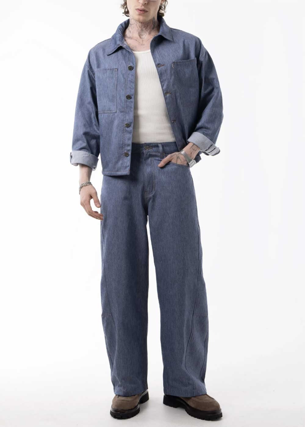 Denim Co-ord Azure Set – Μπλε Denim