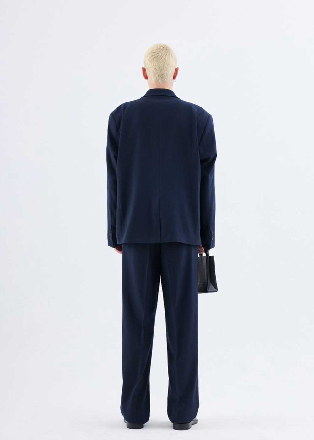 Premium Σετ Κουστούμι Σε Oversized Γραμμή- Μπλε – 2