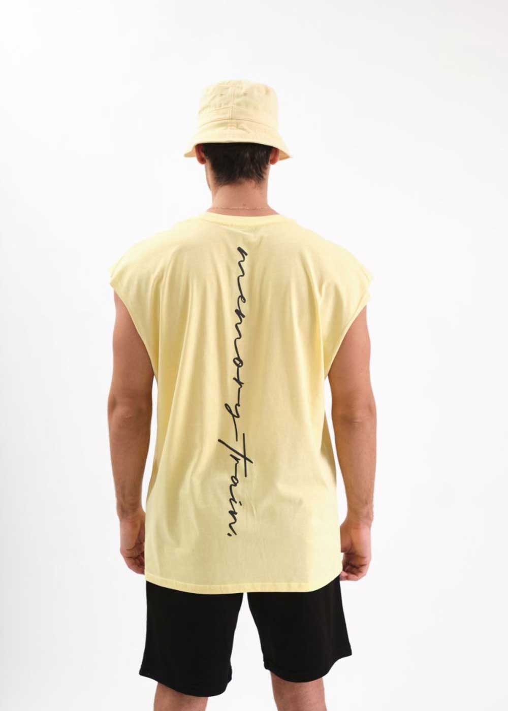 Memory Train Αμάνικο Relax T-Shirt – Κίτρινο – 2