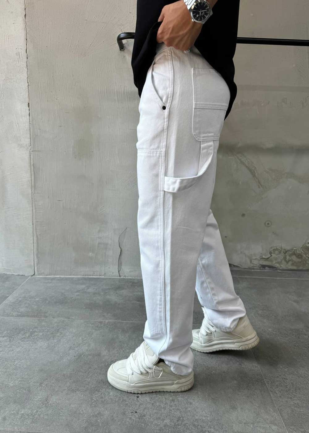 Baggy Τζιν Παντελόνι Urban – Λευκό – 2