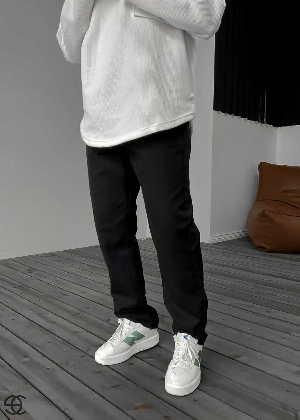 Basic Παντελόνι Τζιν Baggy – Μαύρο – 5