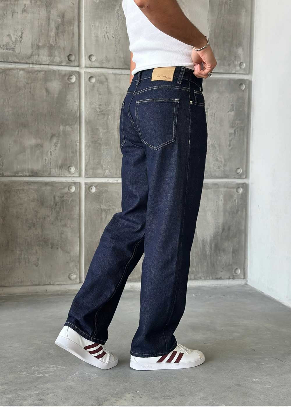 Straight Regular Fit Jean - Σκούρο Μπλε – 2