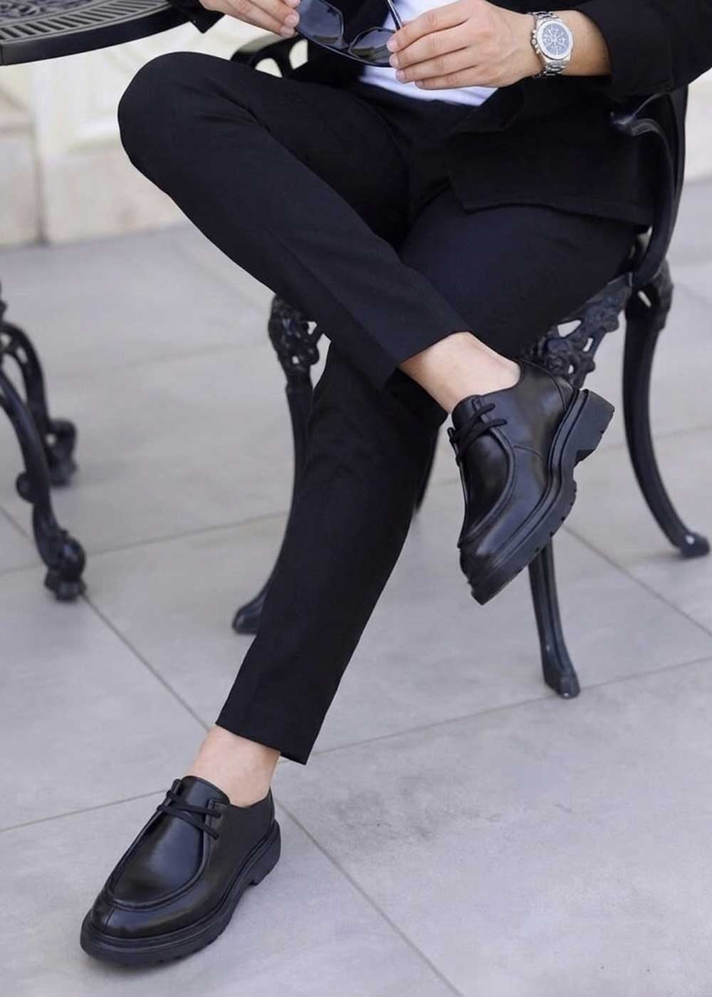 Premium Δερμάτινα Παπούτσια “Urban Black” – 4