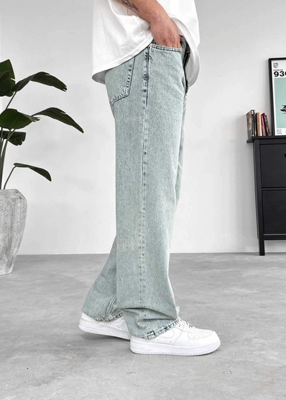 Straight Regular Fit Jean - Γαλάζιο του πάγου – 2