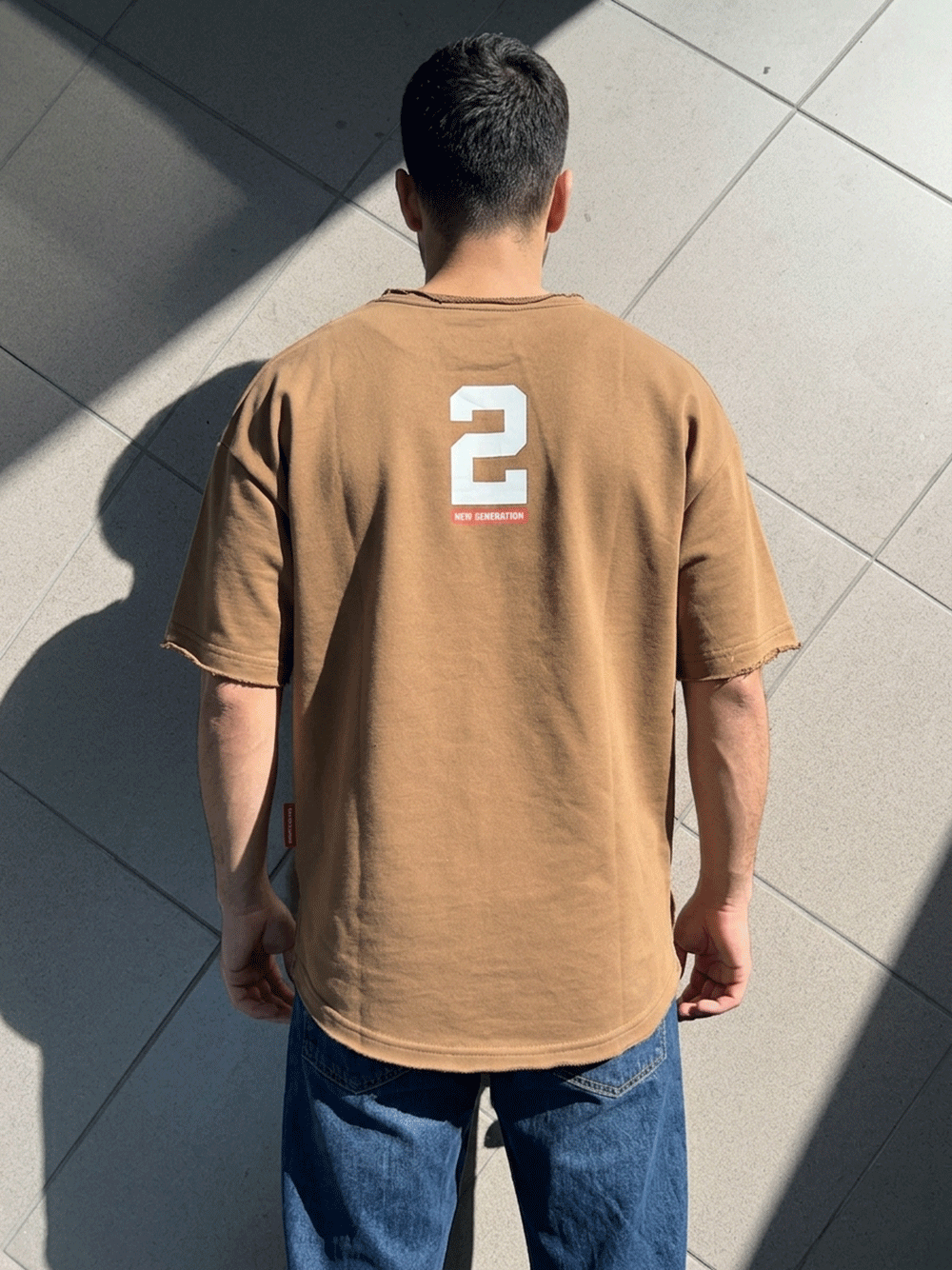 Oversized T-Shirt Escape- Καφέ – 2