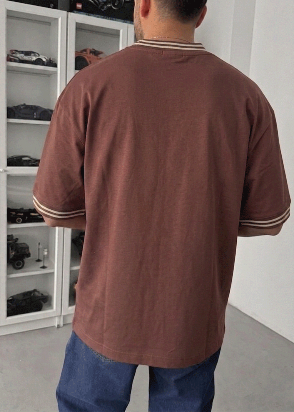 Oversized T-Shirt Eighteen- Μπορντό – 2