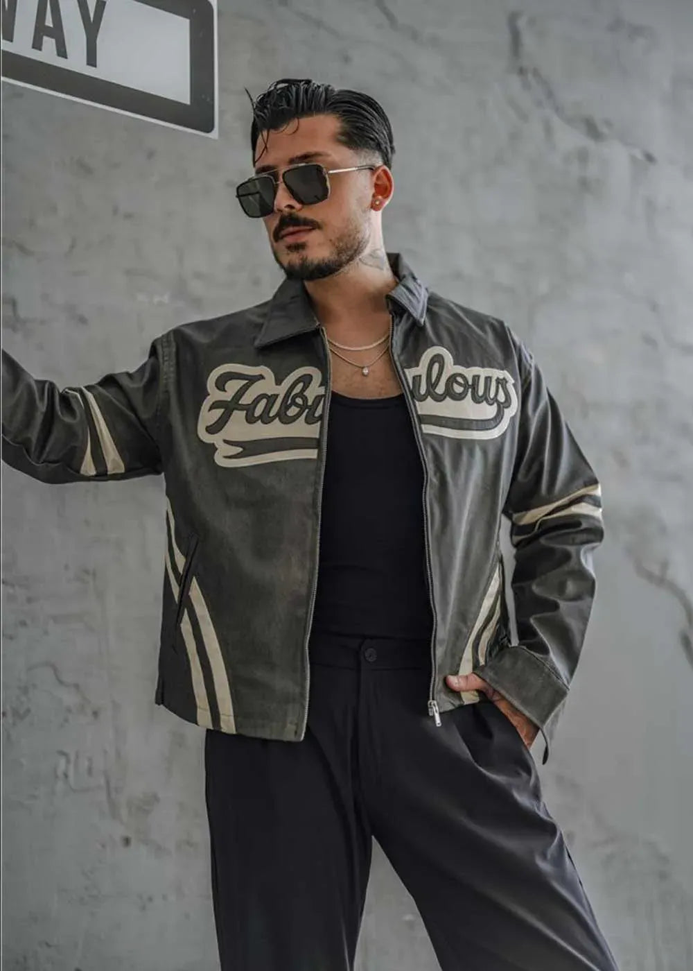 Fabulous Jacket Relax Από Συνθετικό Δέρμα – Γκρι – 2