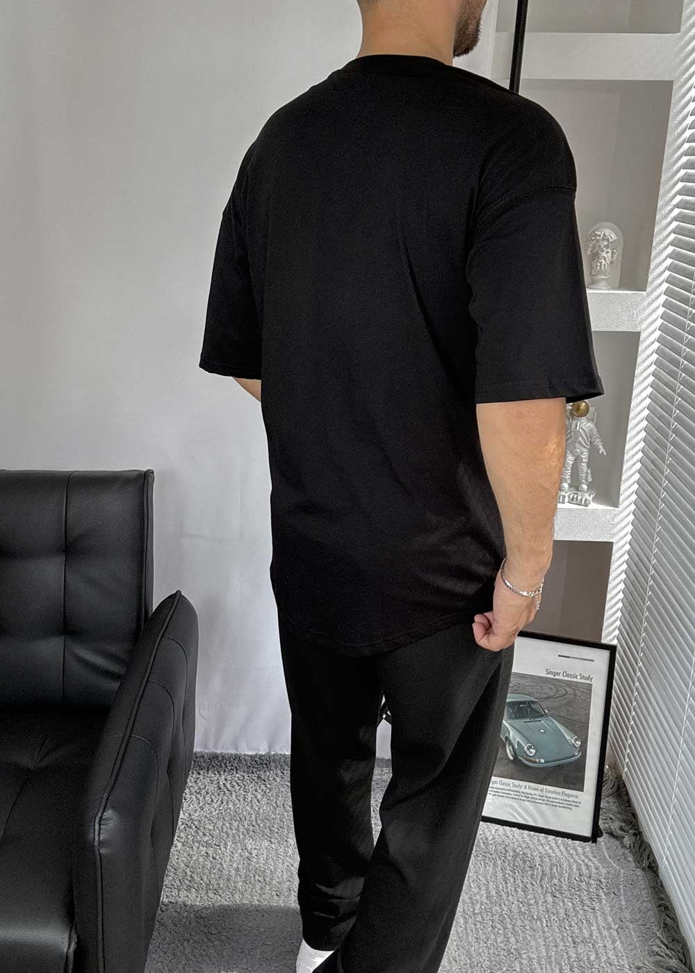 Basic T-Shirt Long Edition – Μαύρο – 2