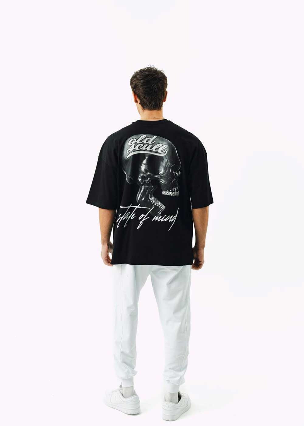 Oversized T-Shirt Old Shull-Μαύρο – 2
