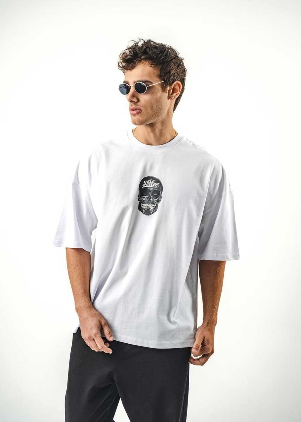 Oversized T-Shirt Old Shull-Λευκό – 2