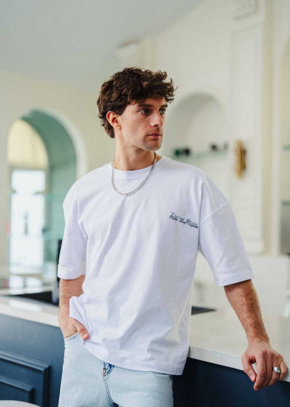 Oversized T-Shirt Eternol Stone – Λευκό – 2