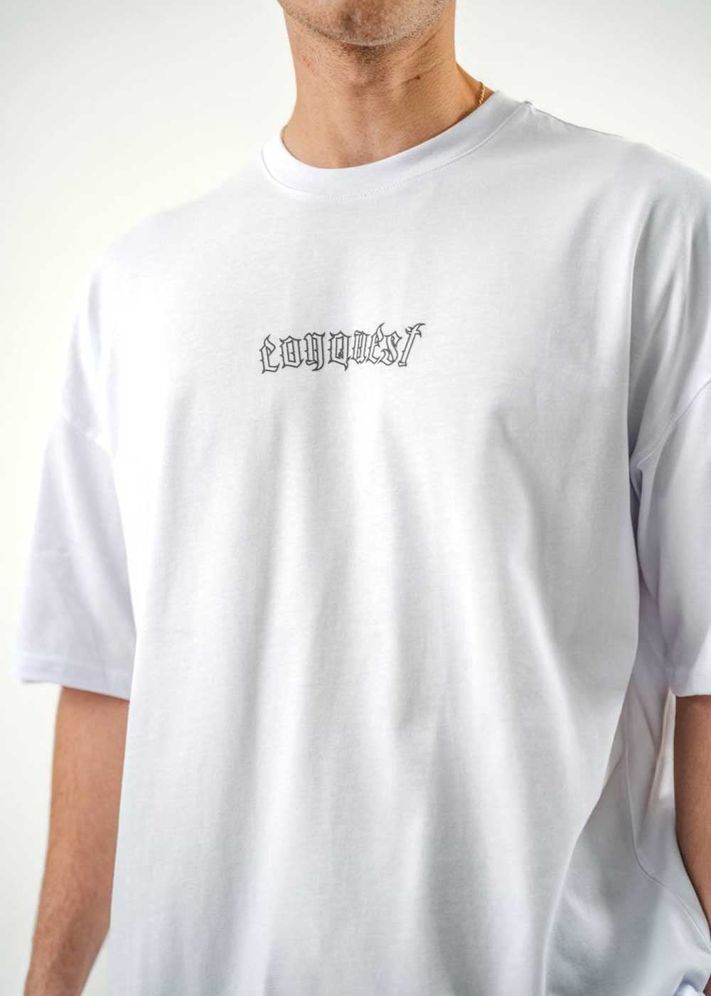 Oversized T-Shirt Conquest- Λευκό – 2