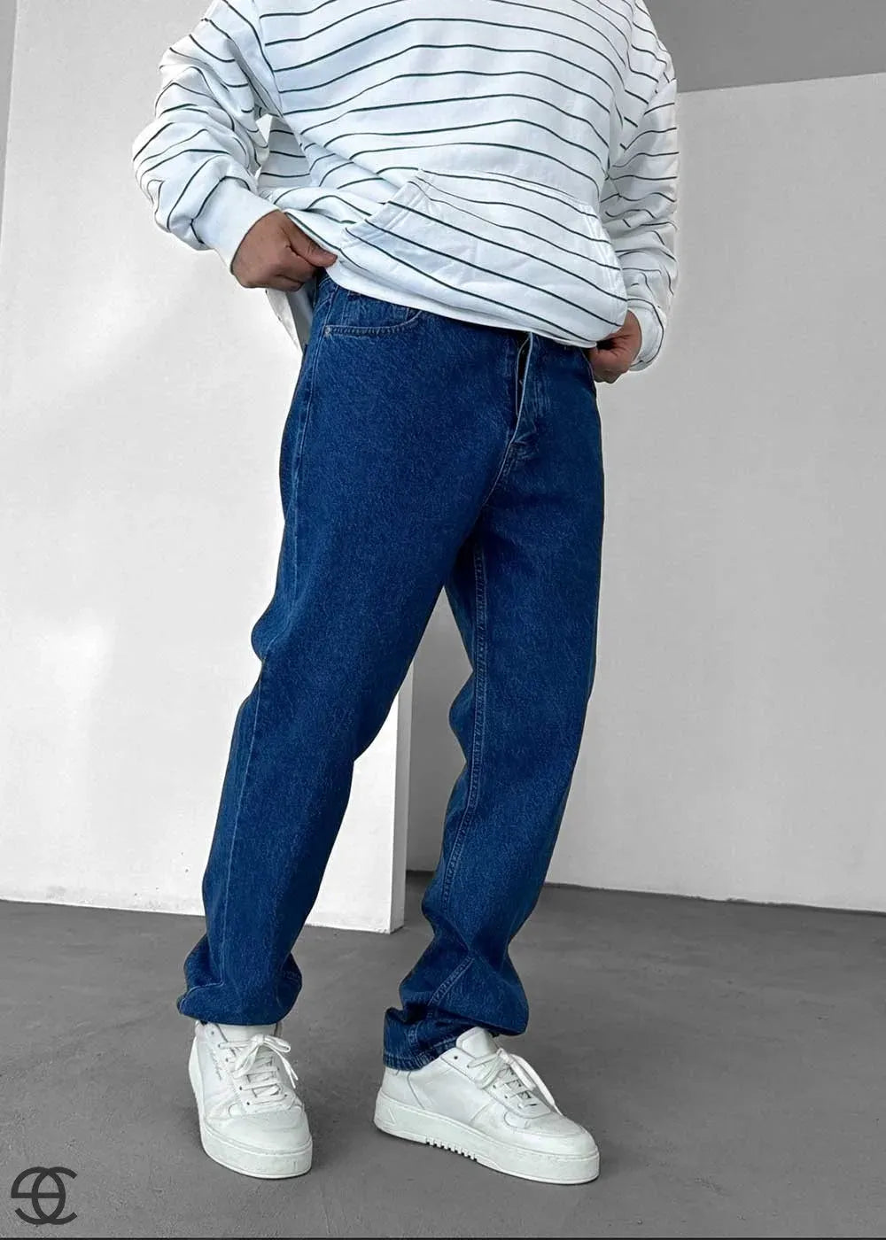 Baggy Denim Τζιν Παντελόνι – Σκούρο Μπλε – 2