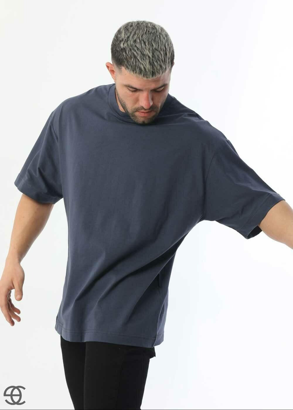 Basic Oversized T-shirt – Σκούρο Γκρι – 2