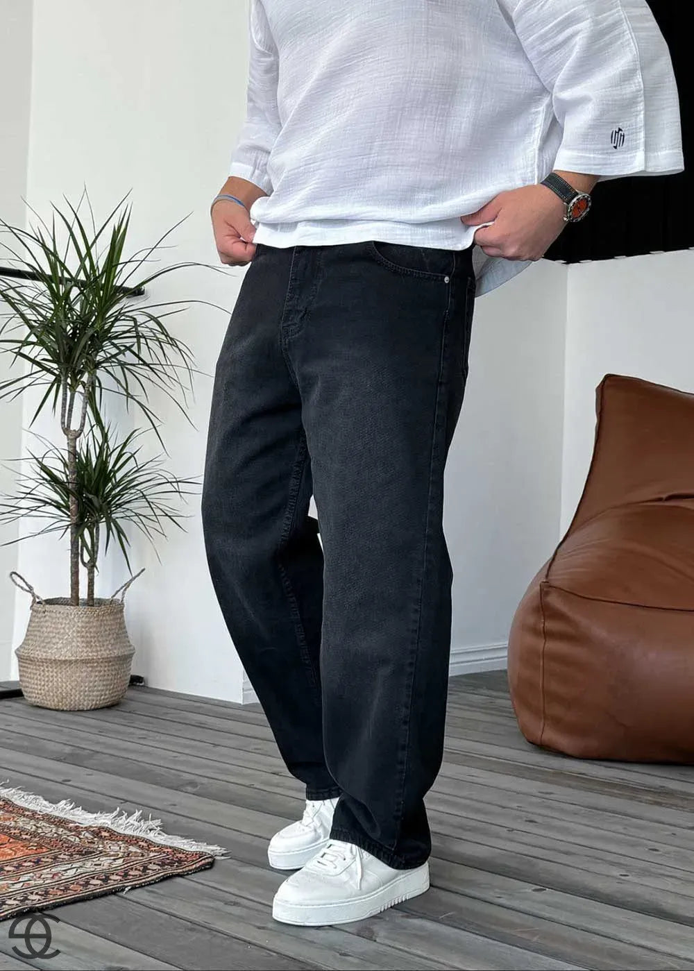 Παντελόνι Relax Baggy – Μαύρο