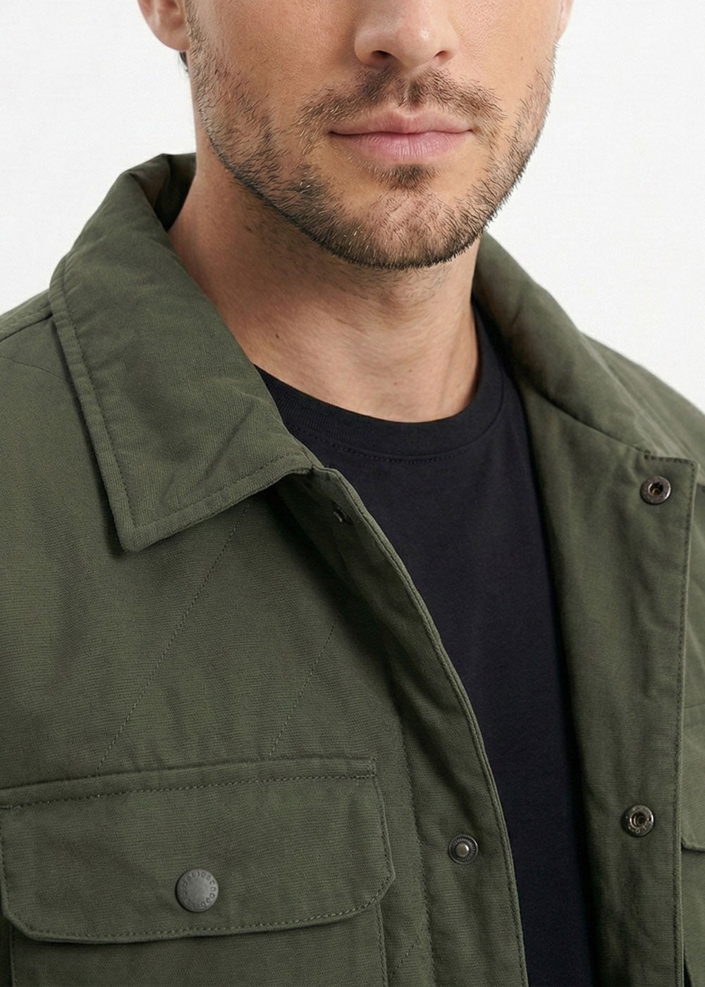 Πανωφόρι Λεπτό Puffer με Pocket Τσέπες – Χακί – 4