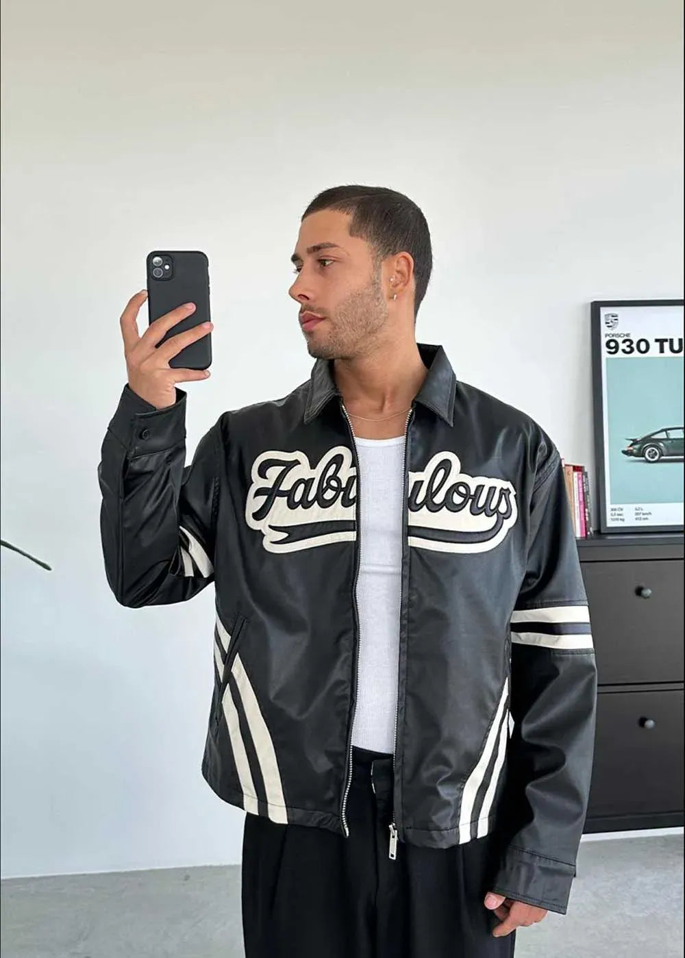 Fabulous Jacket Relax Από Συνθετικό Δέρμα – Μαύρο