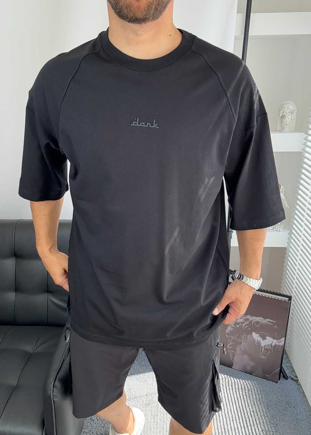 Beyond Reality Oversized T-Shirt με Τύπωμα – Μαύρο – 2