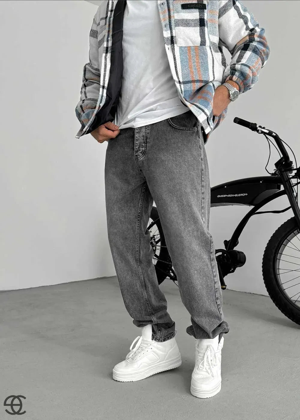 Παντελόνι Baggy Jean- Γκρι – 2