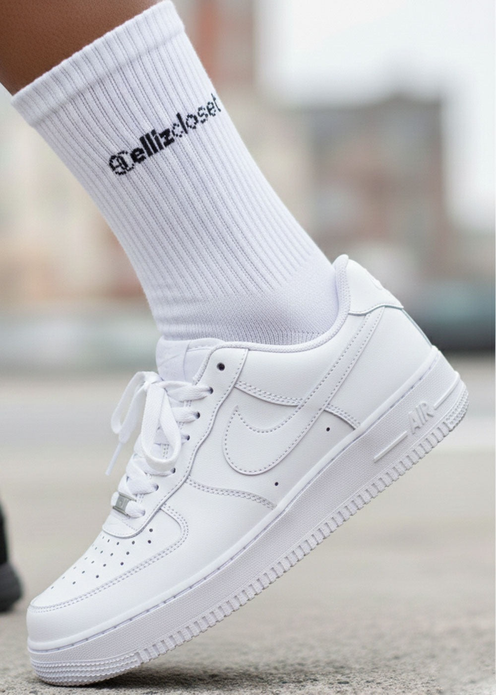 EllizCloset Basic Cotton Socks-Λευκό – 2