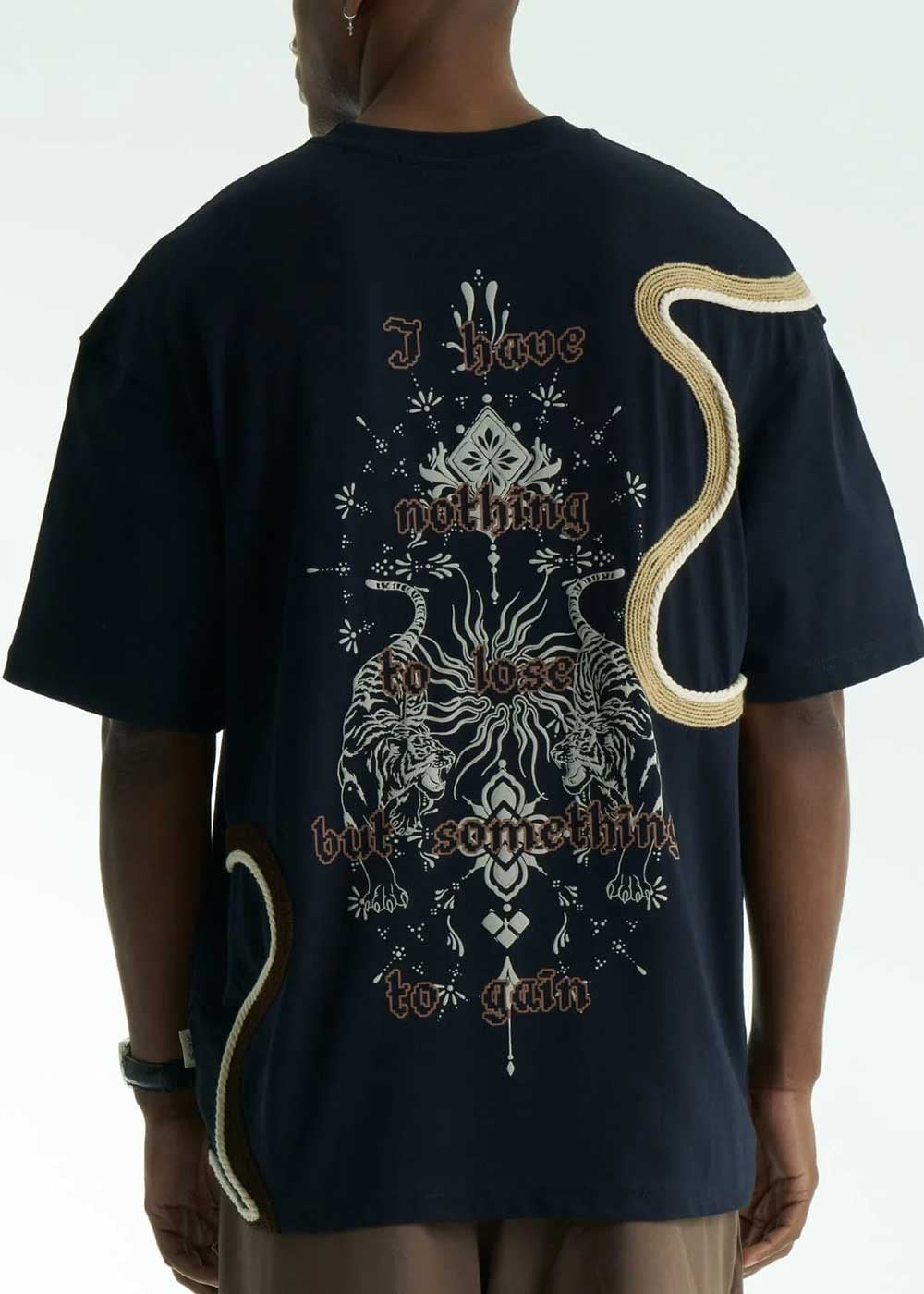 Oversized T-Shirt Nothing to Lose – Σκούρο Μπλε – 3