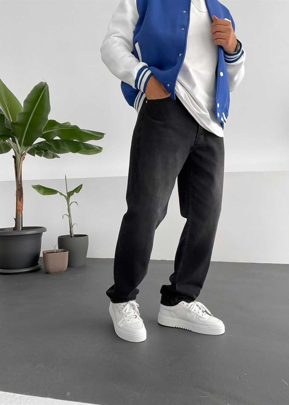 Baggy Παντελόνι Τζιν Με Vintage Washed Όψη – Μαύρο – 3