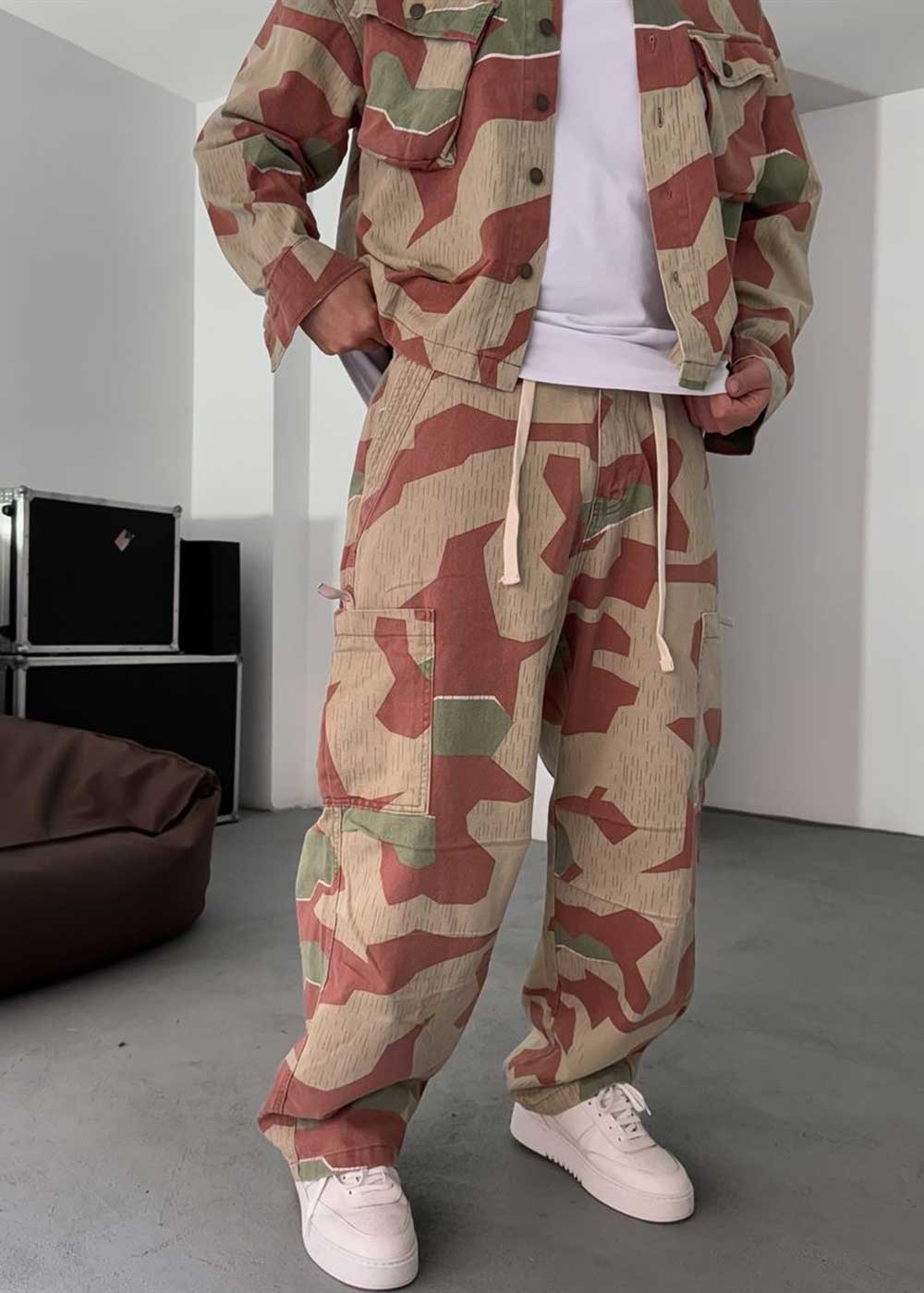 Στρατιωτικό Cargo Camo Relax Baggy – Κεραμιδί – 2